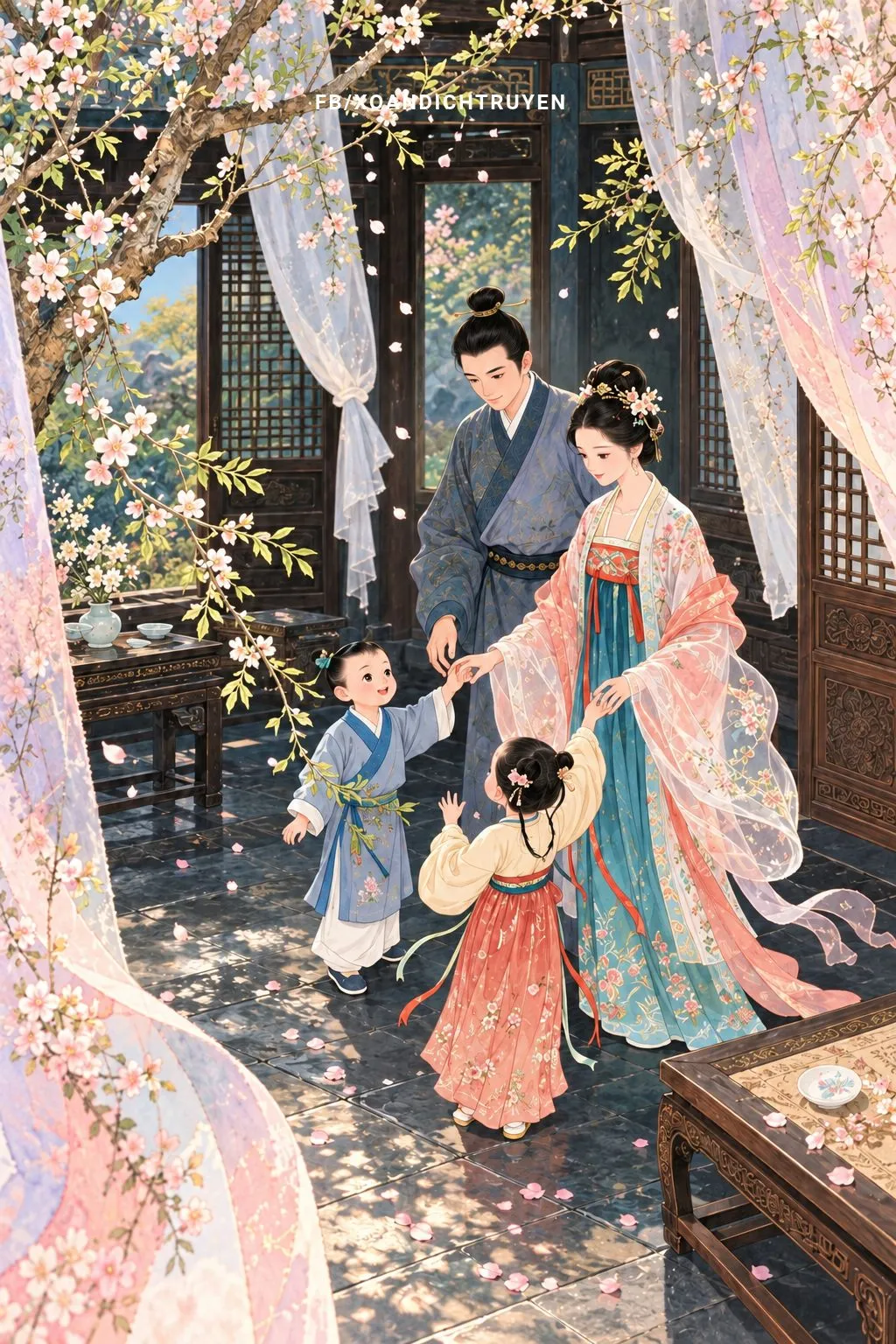BÓNG HOA NGẬP RÈM, TRĂNG ĐẾN MUỘN